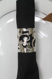 6 Adet Silver Sheyma Ram Valiant Luxury Metal Peçete Halkası thumbnail 4