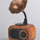 VLİKE FM RADIO WIRELESS SPEAKER VK-B5 HOPARLÖR CLASSİC RETRO STYLE  GRAMAFON NOSTALJİ RADYOSU - 1