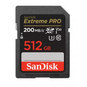 SanDisk Extreme Pro 512GB 200/140MB/s SDXC V30 UHS-I U3 Hafıza Kartı SDSDXXD-512G-GN4IN - 1