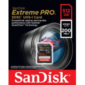 SanDisk Extreme Pro 512GB 200/140MB/s SDXC V30 UHS-I U3 Hafıza Kartı SDSDXXD-512G-GN4IN - 4