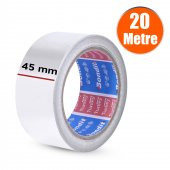 Alüminyum Folyo Bant  45 mm x 20 Metre Yanmaz Soba Borusu Bandı - 2