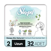 Sleepy Bio Natural Premium Plus Günlük Ped Uzun 32 Adet Ped - 1