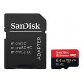 SanDisk Extreme Pro 64GB 200/90MB/s microSDXC UHS-I A2 V30 Adaptörlü Hafıza Kartı SDSQXCU-064G-GN6MA thumbnail 3