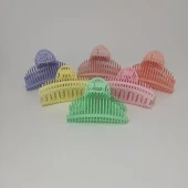 Midye Toka 6'lı Pastel Renk Saç Tokası Unicorn Kelebek Kıskaçlı Saç Tokası 8 cm Mandal Toka - 2