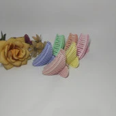 Midye Toka 6'lı Pastel Renk Saç Tokası Unicorn Kelebek Kıskaçlı Saç Tokası 8 cm Mandal Toka - 3