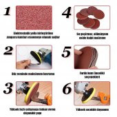 50 Adet Cırt Zımpara 115 mm Spiral Avuç Taşlama (Karma Paket) thumbnail 2