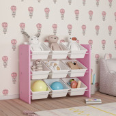 Mordeka 9 Sepetli Pembe Oyuncak Dolabı - 2