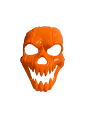 CADILAR BAYRAMI HALLOWEEN İSKELET BALKABAĞI MASKE TURUNCU 20CMX20CM - 2