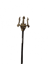 CADILAR BAYRAMI HALLOWEEN  ŞEYTAN ASA KURUKAFA GOLD 48 CM (ESKİTME) - 1