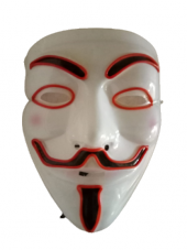 CADILAR BAYRAMI HALLOWEEN VENNATTA TURUNCU IŞIKLI MASKE 22CMX20CM - 1