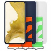 Samsung Galaxy S22+ Kayışlı Silikon Kılıf Beyaz(Samsung Türkiye Garantili) - 6