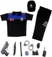 UNİSEX ÇOCUK POLO YAKA TÜRK SİVİL TOPLUM POLİS KOSTÜMÜ SİVİL TOPLUM POLİS ÜNİFORMASI - 1