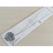 METAL YAPRAK DESENLİ BAYAN KOLYESİ ZARİF KİBAR ZİNCİR, EKONOMİK KOLYE, EKONOMİK BAYAN TAKI - 2