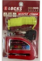 World Class 110 Db Kırmızı Alarmlı Disk Kilidi - 1