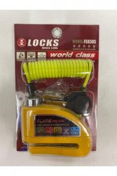 Class Locks 110 Db Sarı Alarmlı Disk Kilidi (hatırlatıcı Kablo Hediye) - 2