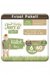 Baby Turco Doğadan Külot Bez 6 Numara Xlarge 60 Adet - 1