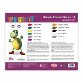 ZET PUZZLE Kaplumbağa/Turtle 24 Parça - Animal Colours Series-1 - 2