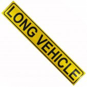 Long Vehichle Yazısı Reflektörlü Fosforlu Şerit Bant 9 cm x 50 cm - 2