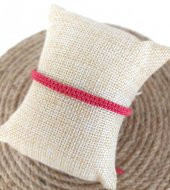 Kırmızı Uğur Şans Aşk Bilekliği Makrome İp Ayarlanabilir Bilezik Kadın Kız Takı thumbnail 4