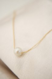 Kadın İnci Model 925 Ayar Gümüş Kolye - 10