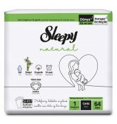Sleepy Natural Bebek Bezi Yeni Jumbo 1 Beden 2-5 Kg 64 Adet - 1