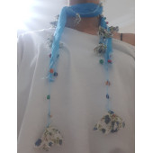 Ahşap Boncuk Oyalı Fular - 3
