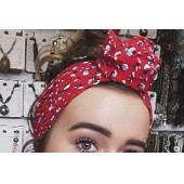 Renkli Desenli Şekil Verilebilir Telli Bandana - 1