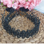 Zigzag Desenli Metal Tel Taç - 2