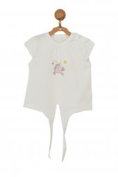 Andywawa Kız Bebek Unicorn Motifli Bağlama Detaylı Alt Üst Takım AC22718 - 2