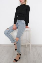 Balon Kol Bluz Siyah - 3461.631. - 1