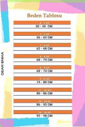 Andywawa Kız Bebek Ekru Desenli  Alt Üst Takım AC21526R - 4