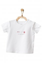 Andywawa Kız Bebek Kırmızı Çizgili Alt Üst Şort Takım AC21670R - 2