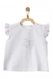 Andywawa Kız Bebek Tavşan Desenli Alt Üst Gri Takım AC21632R - 2