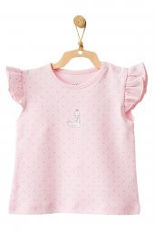 Andywawa Kız Bebek Ördek Desenli Alt Üst Şort Takım AC21798R - 2
