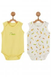 Andywawa Erkek Bebek Hayvan Motifli 2li Body AC22534 - 1