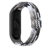Gpack Xiaomi Mi Band 7 Kordon CırtCırt Kumaş Ayarlanabilir Örgü Tasarım KRD 49 - 5