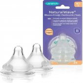 Lansinoh Natural Wave Biberon Emziği Yavaş Akış - 1