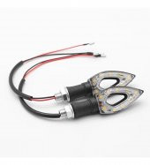 MOTOSİKLET ÜNİVERSAL LED SİNYAL BEYAZ CAMLI - 1