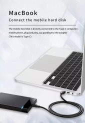 PrimeX PX-610 1.5 Metre TYPE C to Micro USB B Kablo, Type C Harici Harddisk kablosu, Type C Micro b Kablo, Type C USB b Kablo - 8
