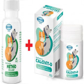 Yavru Köpekleriniz İyi Gelişmesi İçin "BİYO METHİO ONE A DAY 60 TABLET + CALCİVİT - D 50 GR) - 1