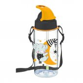 Gıpta Plastik Pipetli Matara 500 CC 2722 Gri-Sarı - 1
