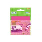 Stıckn 76x76 Yarı Saydam Neon Pembe 50 Yaprak - 1