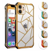 iPhone 12 Kılıf Lazer Prizma Kamera Korumalı Kapak - 1