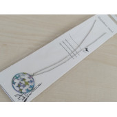 METAL YUVARLAK YILDIZ DESEN BAYAN KOLYESİ ZARİF KİBAR ZİNCİR, EKONOMİK KOLYE, EKONOMİK BAYAN TAKI - 2