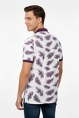 Erkek Yaprak Desenli Polo Yaka Tişört BGL-ST00524 - 6