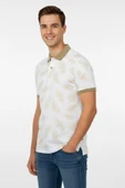 Erkek Yaprak Desenli Polo Yaka Tişört BGL-ST00524 - 5