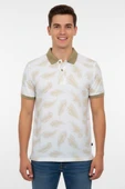 Erkek Yaprak Desenli Polo Yaka Tişört BGL-ST00524 - 1
