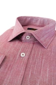 Erkek Gömlek Uzun Kol Silim Fit Keten BGL-ST01456 - 12