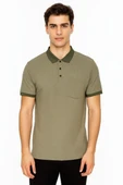 Erkek Polo Yaka Jakarlı Tişört BGL-ST00535 thumbnail 4