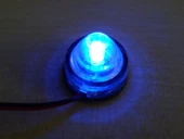 YUVARLAK LED LAMBA 3cm (MAVİ) ALARM LEDİ AYDINLATMA LEDİ BONCUK LED GÖZ LED LAMBA, PARMAK LED - 1